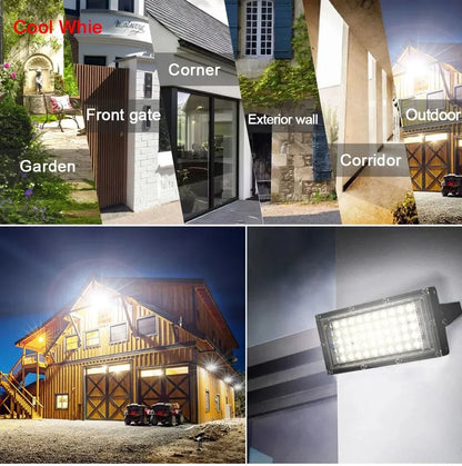 50W LED Flood Light Outdoor Lighting 220V 240V Floodlight Waterproof IP65 Reflector Projecteur LED Exterieur Focus Spotlight - GlowMart