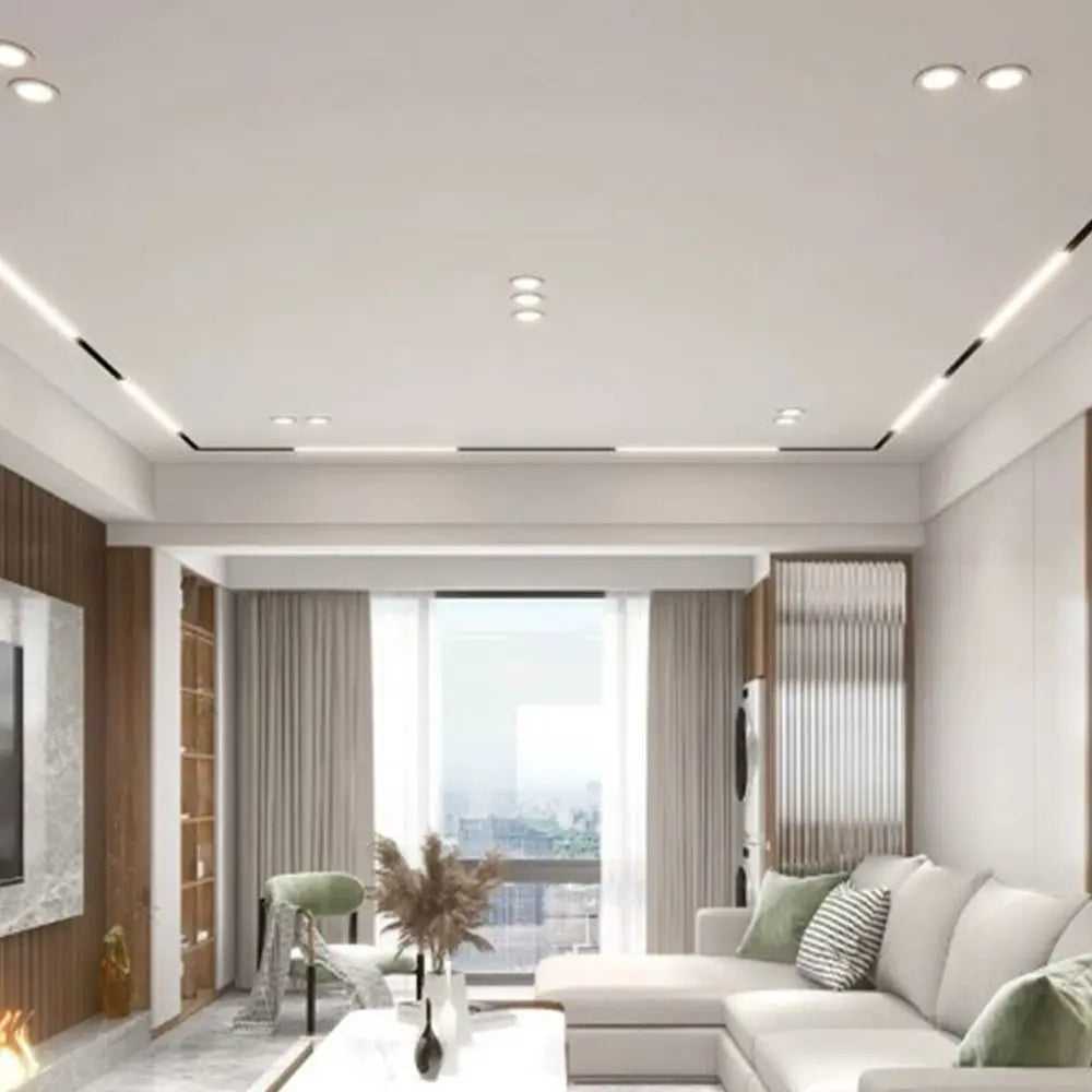 Durable Recessed LED Downlight Spot Light Energy Saving Down Lights Anti Glare Tricolor Dimmable Ceiling Spot Lights Living room - GlowMart