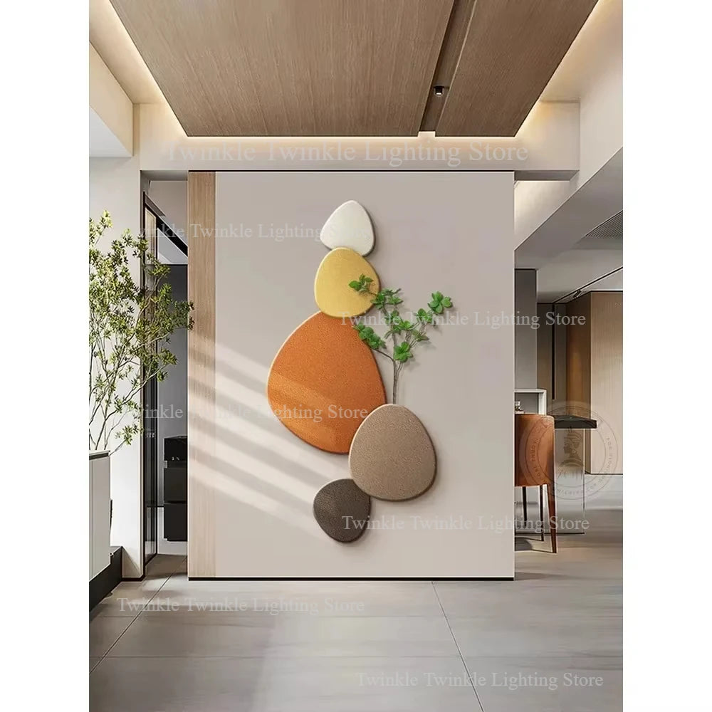 New Style Living Room Wall Lamp Porch Decorative Painting Wall Lights Green Plant Mural Corridor Aisle Painting Wall Lamp Plug - GlowMart