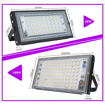 50W 100W Led Flood Light AC 220V 230V 240V Outdoor Floodlight Spotlight IP65 Waterproof LED Street Lamp Landscape Lighting - GlowMart