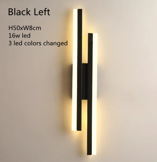 LED Bedroom Wall Lamp Wall Sconces Copper Line Pipe Acrylic Lampshade Indoor Lighting for Living Room Corridor Light Fixture - GlowMart