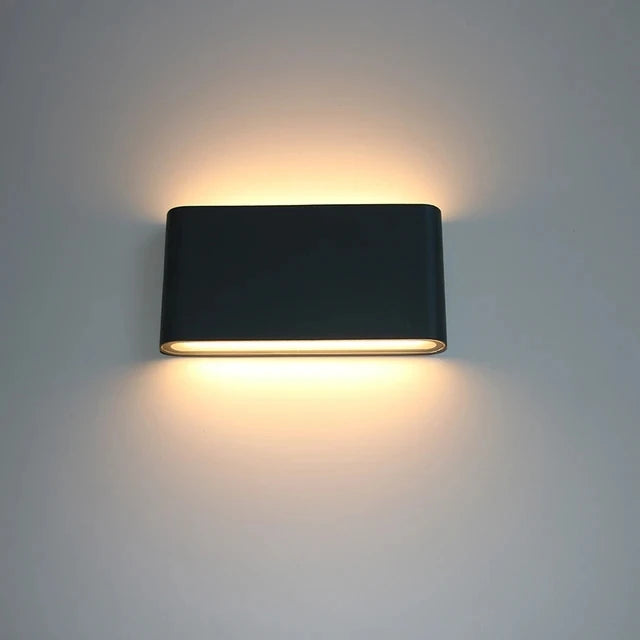 Modern Waterproof outdoor 12W LED wall lamp IP65 Aluminum UP and Down Wall Light Garden porch Sconce Decoration Light 110V 220V - GlowMart