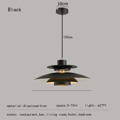 Danish Design LED Art Pendant Light Multicolor Umbrella Hanging Chandelier Living Dining Room Restaurant Lustre Pendant Lamp - GlowMart