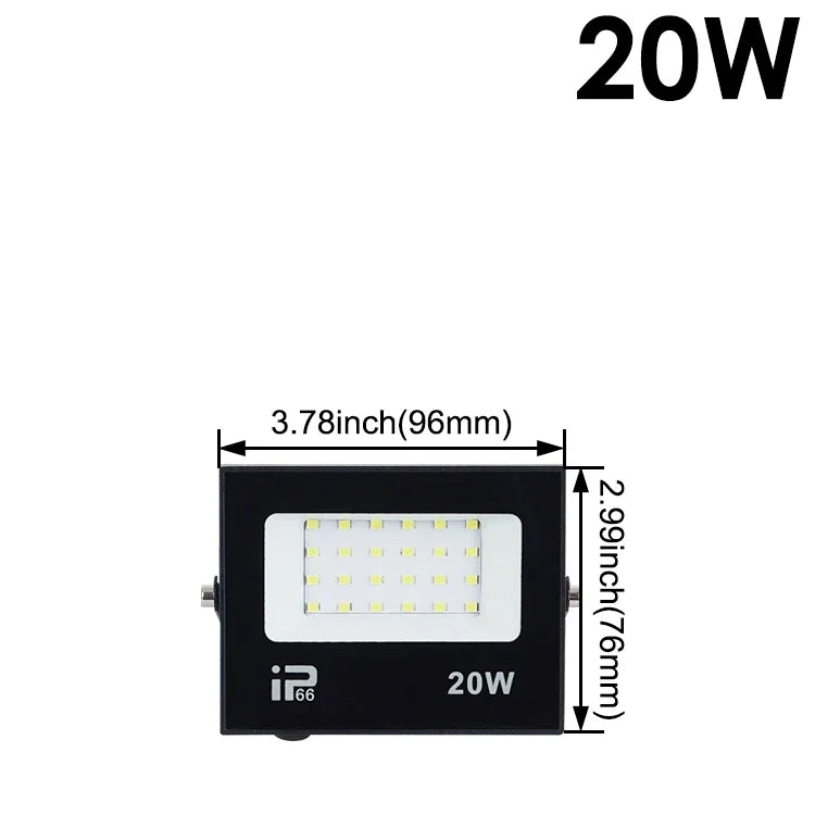 LED Flood Light Spotlight 100W 150W 200W Outdoor Lighting 6500K Waterproof Garage Gym Street Gate Wall Lamps Floodlights AC220V - GlowMart