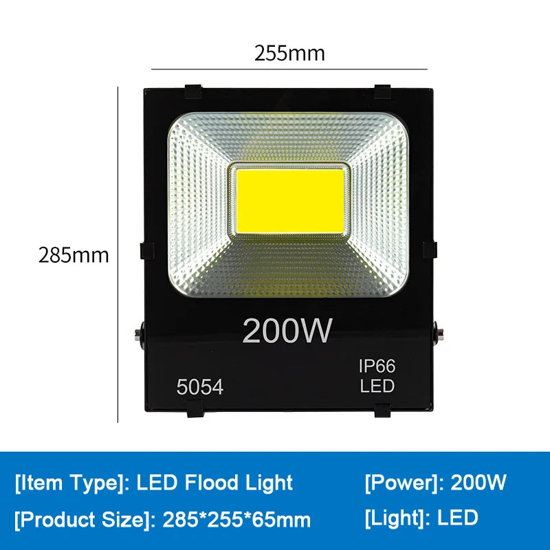 Outdoor Flood Light Led Wall Lamp 10W 20W 30W 50W 100W 200W Floodlight Exterior Street Waterproof Spotlight Garden Stadium Light - GlowMart