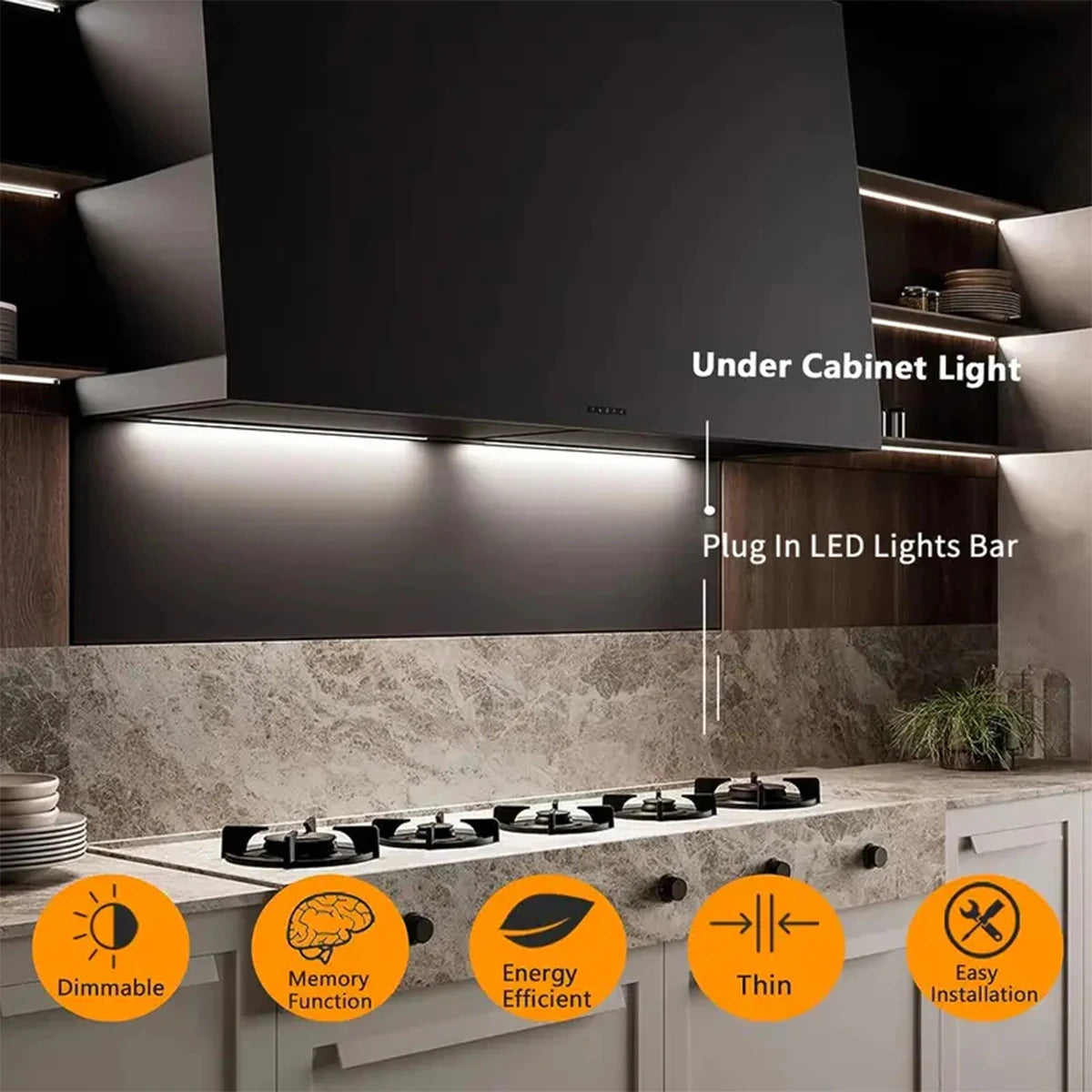 Led Light Tube Reading Lamp Learning 20cm-50cm Cold/warm/neutral/white Magnetic Wall Usb Night Dimmable Closet Strip Cabinet Bar - GlowMart