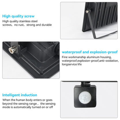 Outdoor LED Flood Lights 10W 20W 30W 50W 100W Bright Security Light IP66 Waterproof White Floodlight for Garage Garden Stadium - GlowMart
