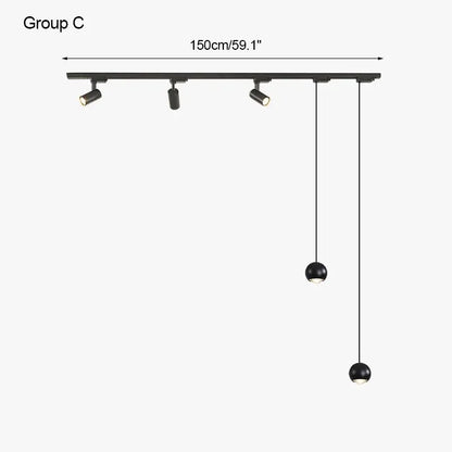 Surface mounted track lights, spotlights, LED restaurant chandeliers, living rooms without main lights, bar lamps, desk lamps - GlowMart