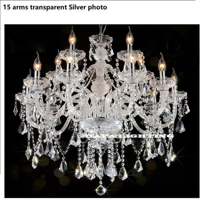 New Luxury Led Crystal Chandelier K9 Large 6/8/10/15/18/24 Arms Living Room Modern Lustres De Lamps for Bedroom Lighting