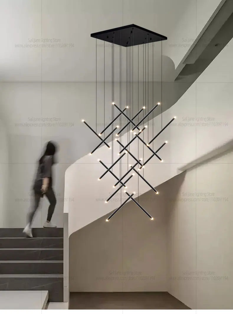 Nordic Pendant Light Modern Living Room Dining Table Lighting Lounge Hanging Restaurant Attic Chandelier Bedroom Ceiling Lamp - GlowMart