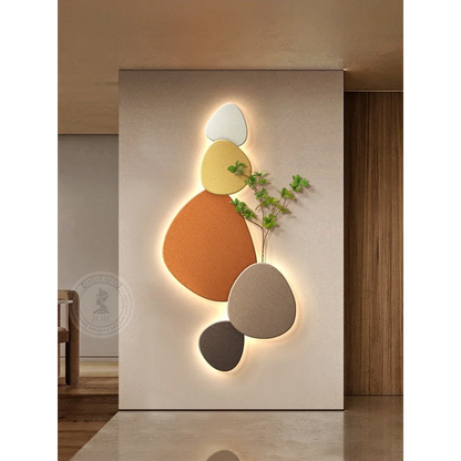 New Style Living Room Wall Lamp Porch Decorative Painting Wall Lights Green Plant Mural Corridor Aisle Painting Wall Lamp Plug - GlowMart