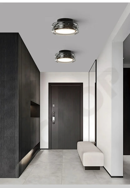 Nordic Lustre LED Glass Ceiling Lamp for Bedroom Study Room Aisle Corridor Home Decoration Chandelier Ceiling Lighting Fixtures