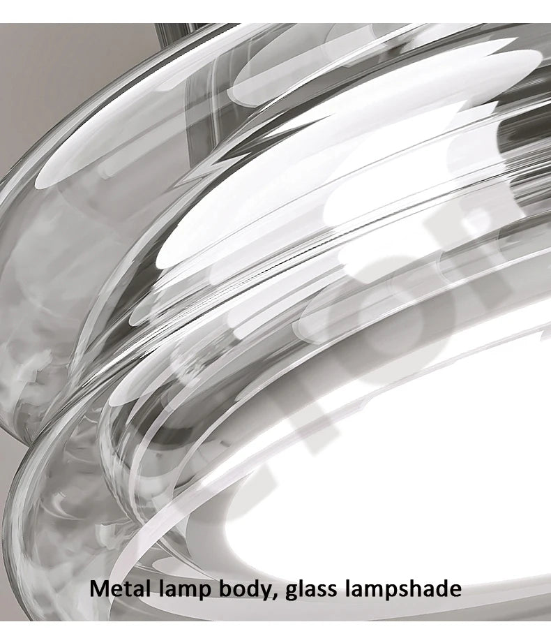 Nordic Lustre LED Glass Ceiling Lamp for Bedroom Study Room Aisle Corridor Home Decoration Chandelier Ceiling Lighting Fixtures