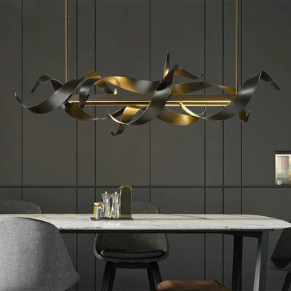 Nordic luxury restaurant chandelier decoration front attic LED chandelier retro light luxury bar chandelier lighting - GlowMart