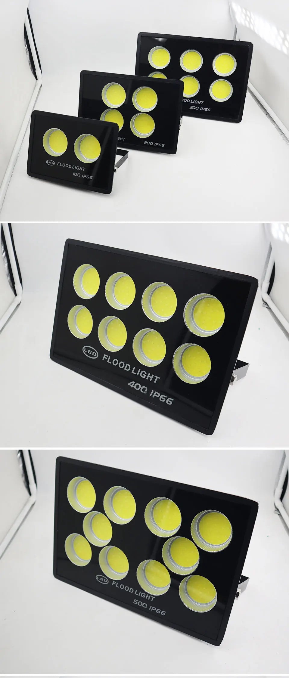 Led Flood Light 100W-1000W AC 220V Outdoor Wall Floodlight Spotlight IP66 Waterproof LED Street Lamp - GlowMart
