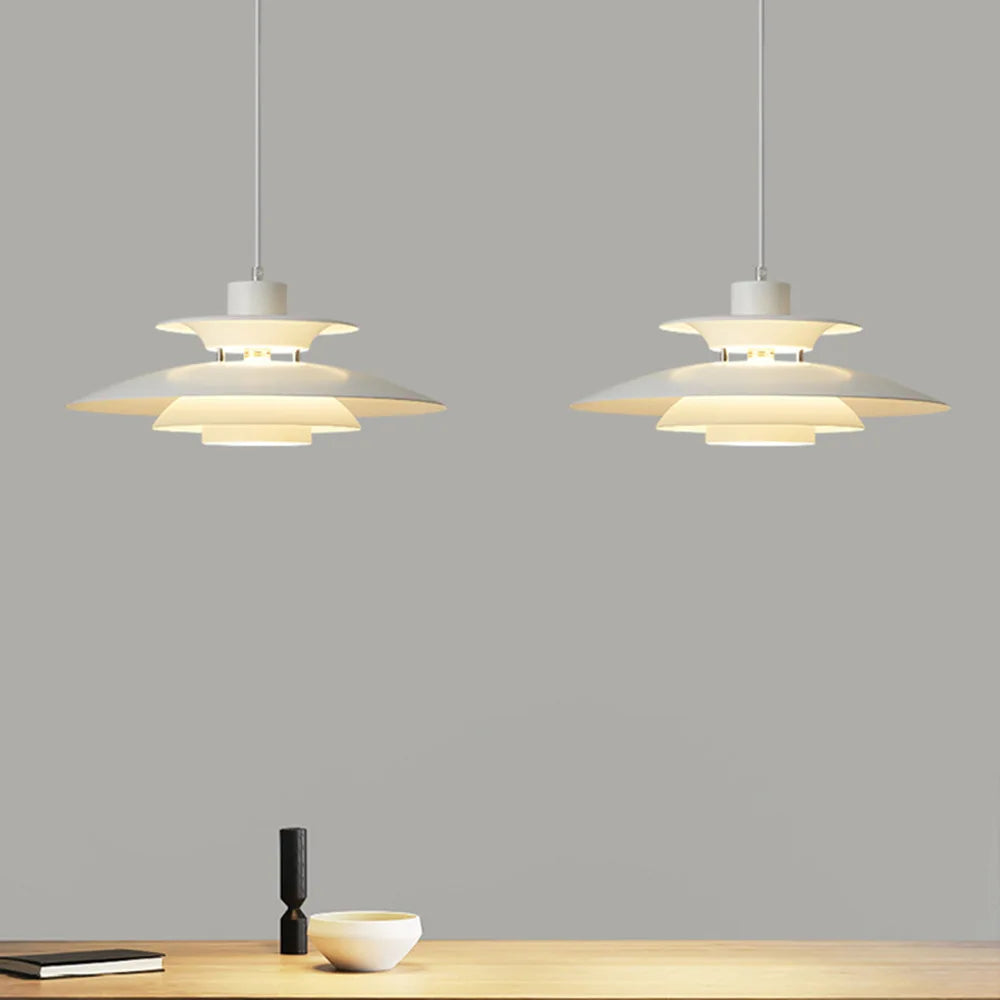 Danish Design LED Art Pendant Light Multicolor Umbrella Hanging Chandelier Living Dining Room Restaurant Lustre Pendant Lamp - GlowMart