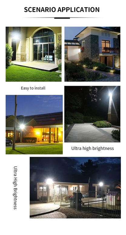 High Brightness LED Floodlight 10W 20W 30W 50W 100W 150W 200W 300W AC220V Cold White Flood Light For Garden Street Outdoor Light - GlowMart