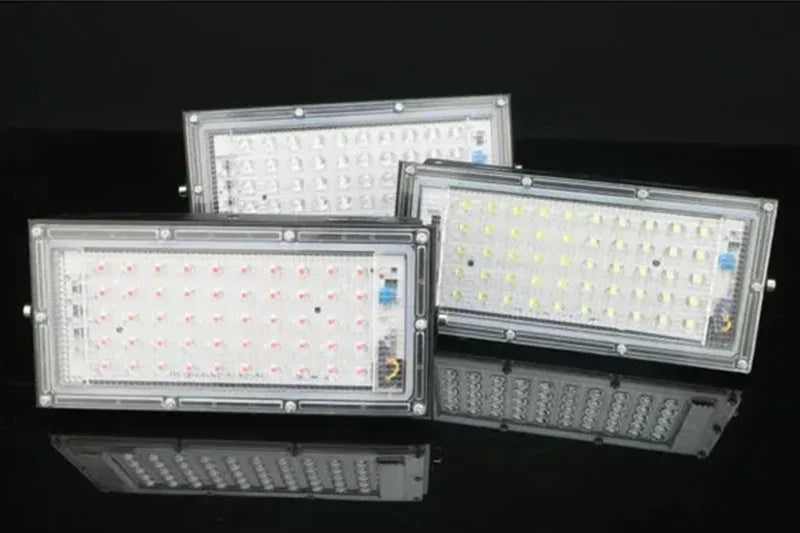 50W LED Flood Light IP65 Waterproof Reflector Led Spotlight AC 220V Outdoor Floodlight Red Green Blue Garden Lighting - GlowMart