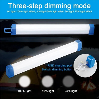17/32/52CM LED Rechargeable Tube Camping Light Magnetic Suspension Portable Light Bulb Emergency Night Market Outdoor Lighting - GlowMart
