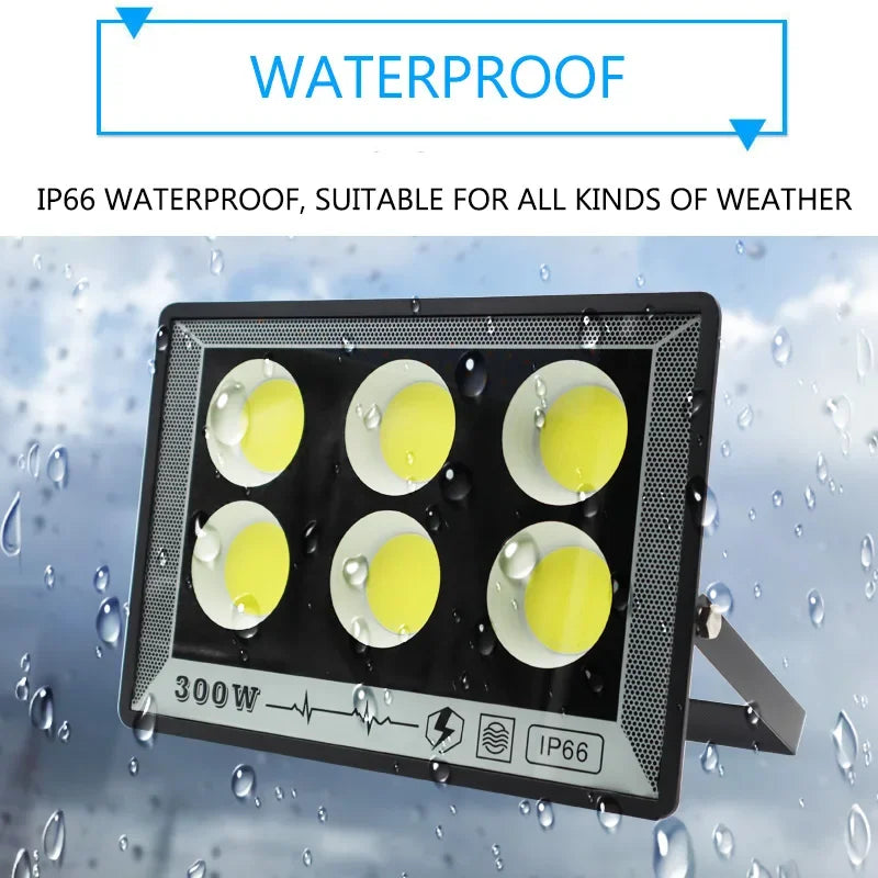 NEW 50/100W/200W/300W/400W/500W LED Floodlights Spotlight IP65 Waterproof Lamps Led Outdoor Flood Light Garden Street Lamps HOT - GlowMart