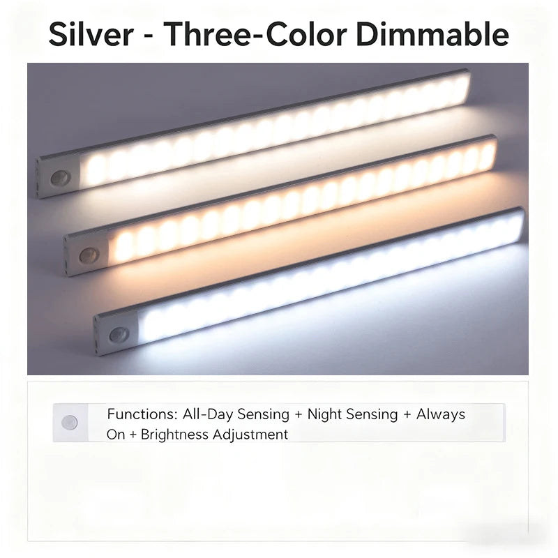 LED Rechargeable Lamp Tube USB 5V Emergency Light Camping Magnetic Portable Lightinging Night Market Outdoor Vehicle Hard Strip - GlowMart