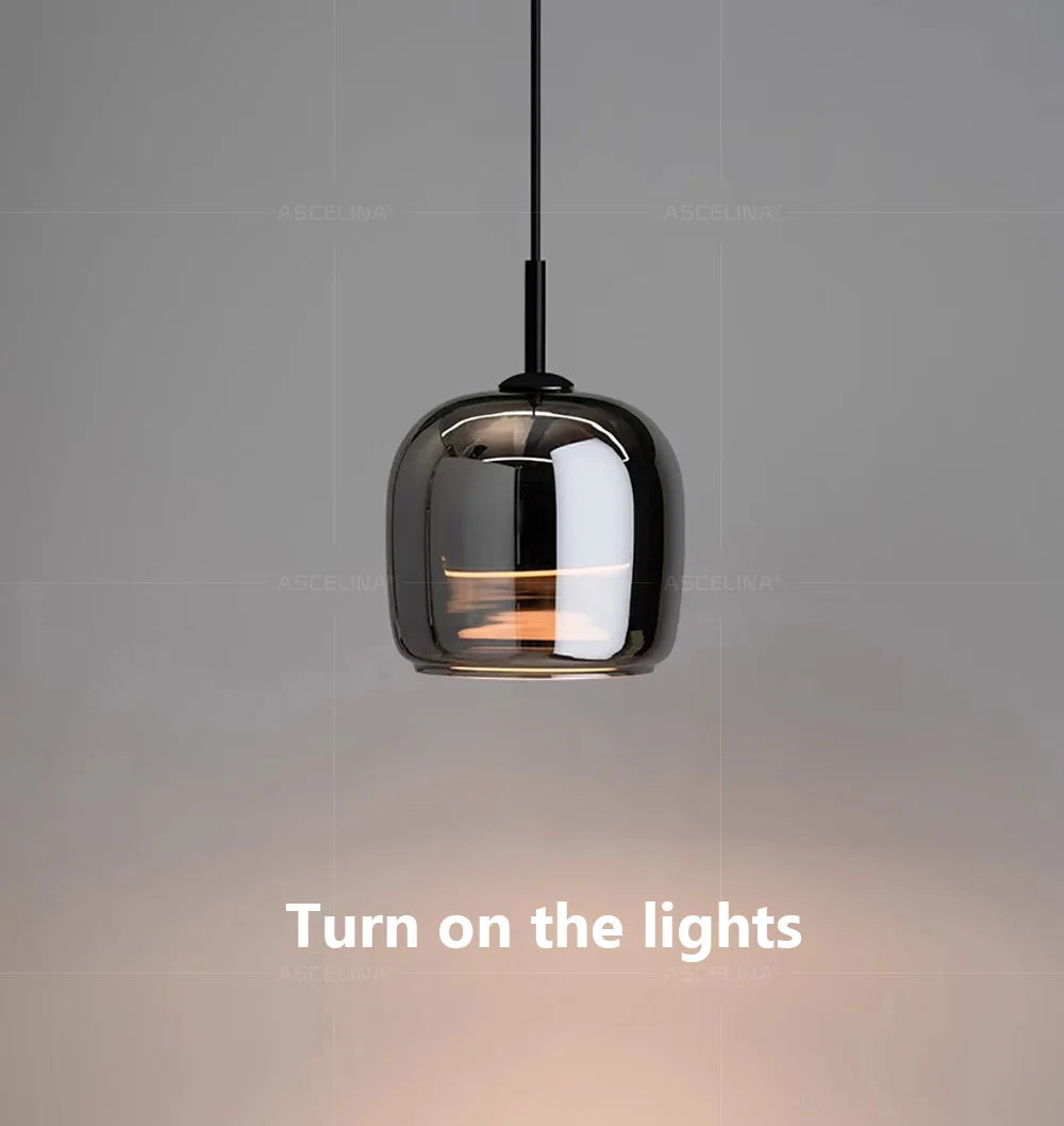 Nordic Glass LED Chandeliers Luxury Pendant Lamp Modern Minimalist  hanging light fixture decorative indoor lighting - GlowMart