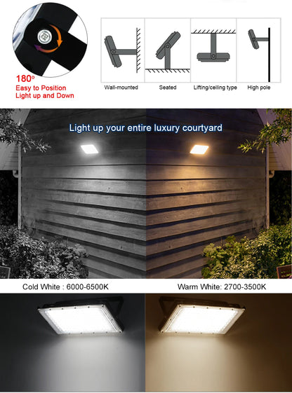 50W 100W 150W Led Flood Light IP65 Waterproof AC 220V Outdoor Floodlight Spotlight LED Reflector Street Lamp Wall Flood Lights - GlowMart
