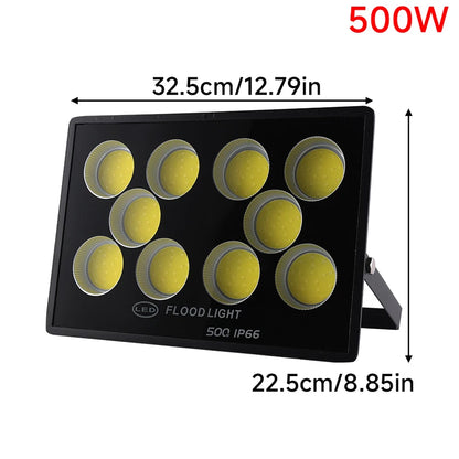 LED Flood Light AC220V 400W 500W 600W 800W IP66 Waterproof Outdoor Garden Projector Lighting Refletor Spotlight Wall Floodlight - GlowMart