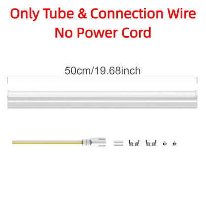 Latest T5 LED Lamp Tube 50CM/19.69in Aluminum Alloy Shell SMD 2835 220V 110V For Kitchen Vestibule Hallway Bedroom Wall Lighting - GlowMart