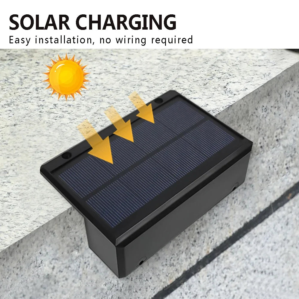 LED Solar Garden Lights Strong Bright Outdoor Sunlight Led Lights IP65 Waterproof Wall Lamp for Courtyard Yard Balcony Fence - GlowMart