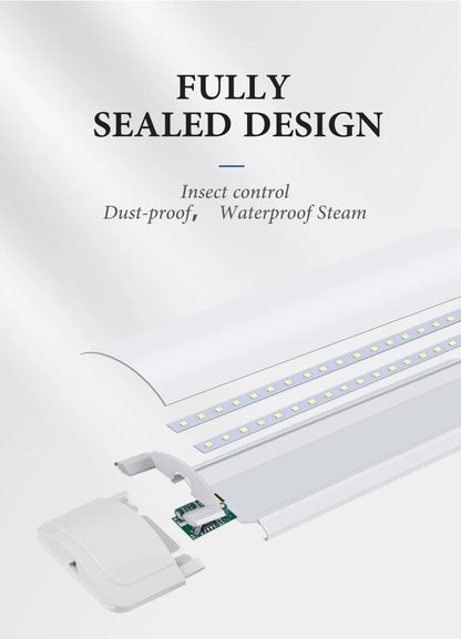 LED Light Tube Direct Plug-in Light Tube 110V 220V LED Lamp Tube Desk Work Study Shop Garage Warehouse Kitchen Cabinet Lighting - GlowMart