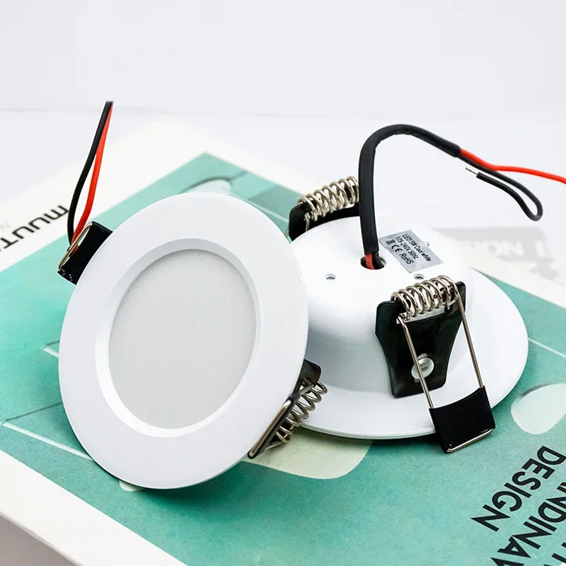 LED Downlight 5W 9W 12W 15W Recessed Ceiling Lamp AC110V 220V DC12V 24V Led Panel Down Lights Spotlight for Living Room Lighting - GlowMart
