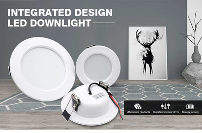LED Downlight 5W 9W 12W 15W 18W Recessed Round Led Ceiling Lamp 110V 220V DC12V 24V Panel Lights Indoor Lighting Warm/Cold White