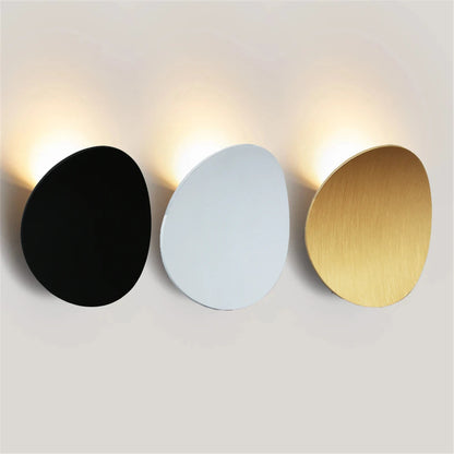 LED Indoor Wall Lamps Modern Simple Aluminum Wall Lamp Bedroom and Living Room Lighting Black White Gold Wall Lamp Light Fixture - GlowMart