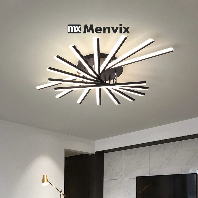 Ceiling Light Simple Modern Bedroom Atmosphere Duplex Villa Hall Nordic Lamps Minimalist Living Room Lamp Room Ceiling Lights