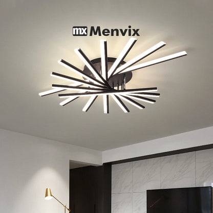 Ceiling Light Simple Modern Bedroom Atmosphere Duplex Villa Hall Nordic Lamps Minimalist Living Room Lamp Room Ceiling Lights