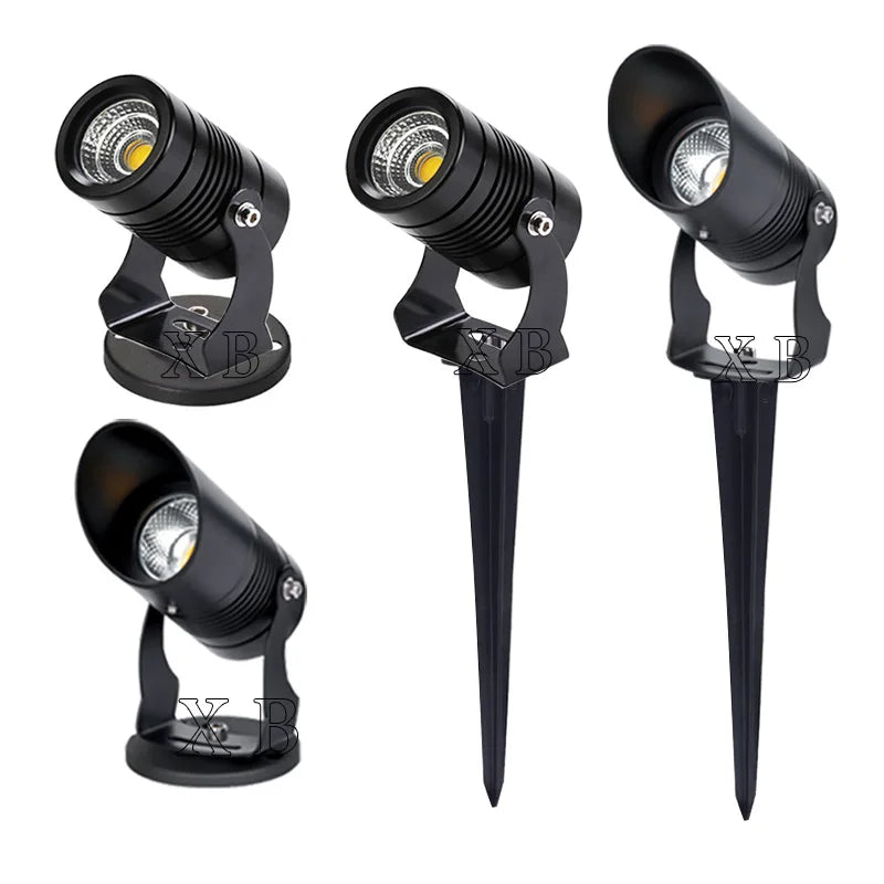 4PCS 1W 3W 5W 7W 10W LED Garden Lawn Lamp Outdoor LED Spike Light Waterproof Lighting Garden Path Spotlights AC 85-265V  DC12V - GlowMart
