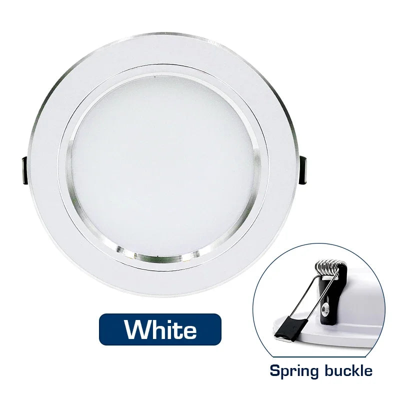 Led Downlight Recessed Round Ceiling Lamps DC 12V 24V AC110V 220V 5W 9W 12W 15W 18W Spotlight For Home Decor Living Room - GlowMart