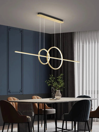 Modern Minimalist LED Pendant Lights for Living Dining Room Kitchen Food Tables Study Chandelier Home Decor Lusters Luminaires - GlowMart