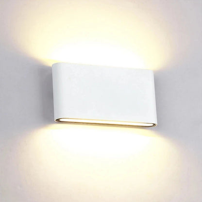 Modern Waterproof outdoor 12W LED wall lamp IP65 Aluminum UP and Down Wall Light Garden porch Sconce Decoration Light 110V 220V - GlowMart