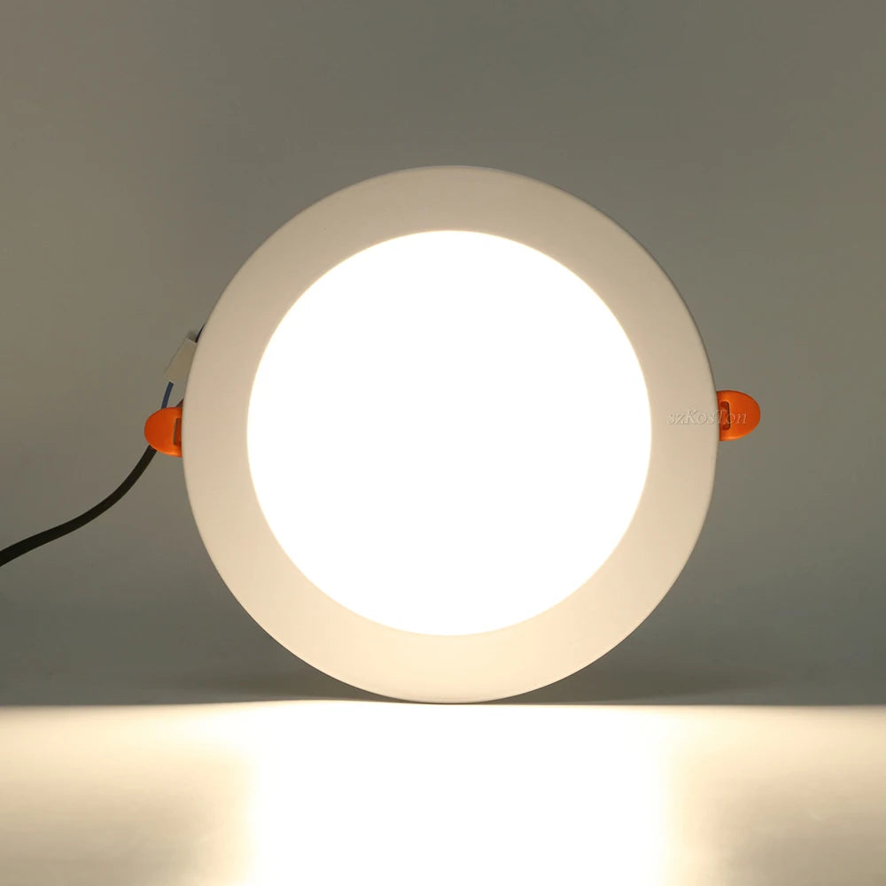 10pcs/Lot LED Downlight 5W 7W 9W 12W 20W 220V Recessed Ceiling Lamp  Round LED Panel Down Lights Spotlight Lighting - GlowMart