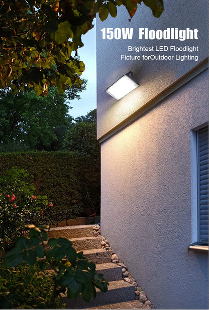 50W 100W 150W Led Flood Light IP65 Waterproof AC 220V Outdoor Floodlight Spotlight LED Reflector Street Lamp Wall Flood Lights - GlowMart