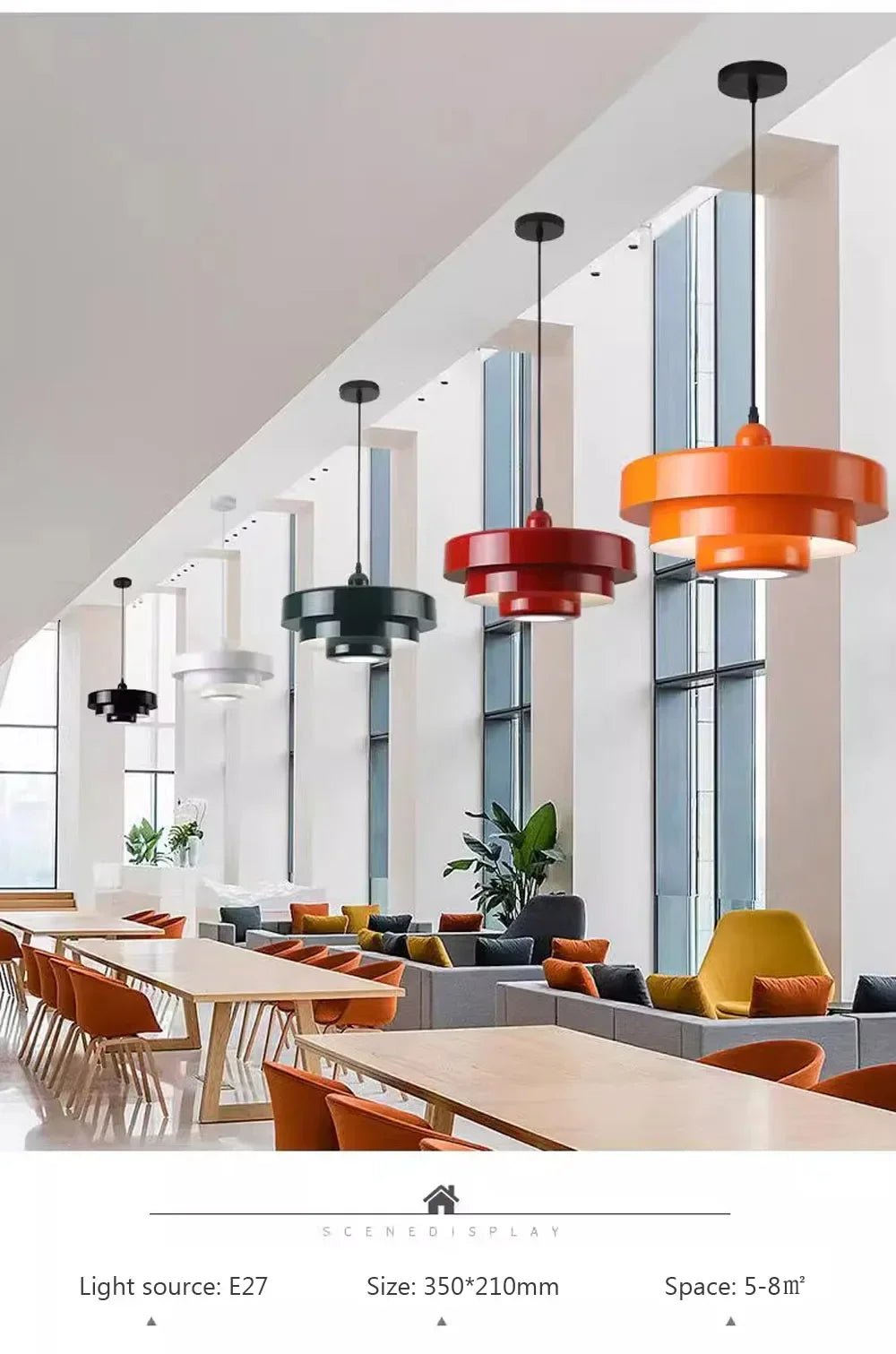 Nordic Pendant Light Medieval Aluminum Ceiling Chandelier for Living Room Bedroom Dining Room Bar Simple Indoor Home Decor Light - GlowMart