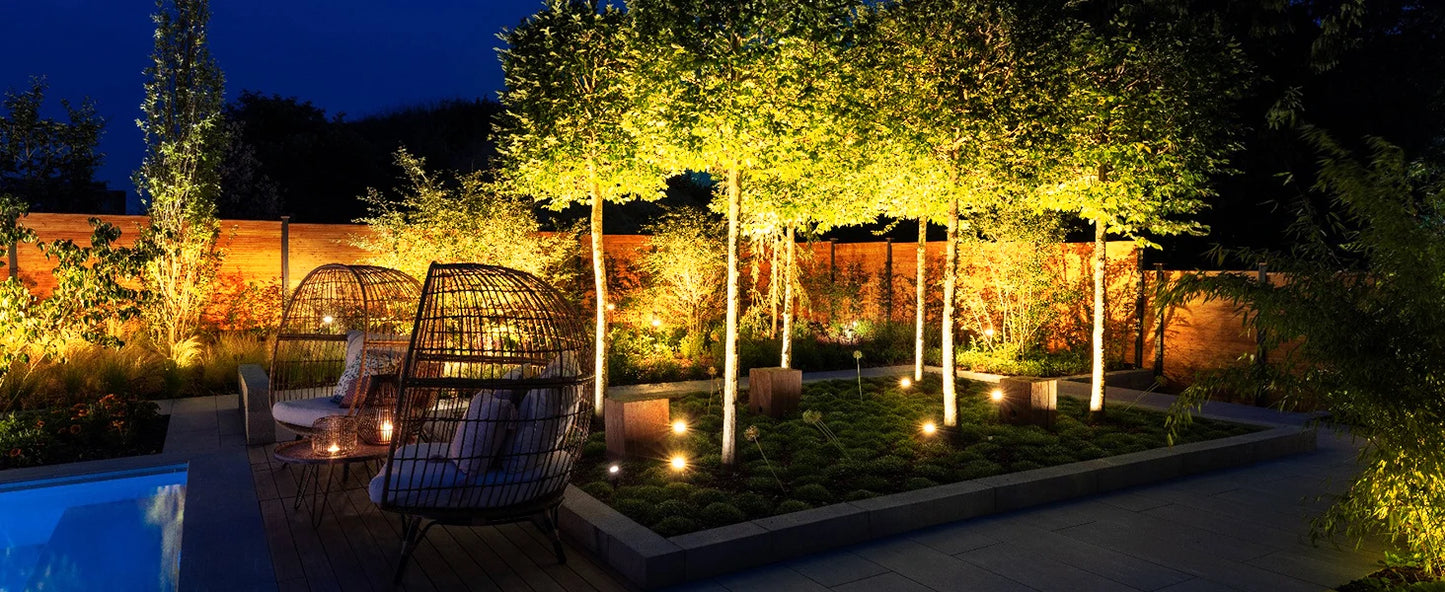 4/6/8LEDS 3000K Outdoor Spotlight Landscape IP65 Low Voltage Garden Lighting for Tree 220V Pathway Yard Lawn Ground Spotlight