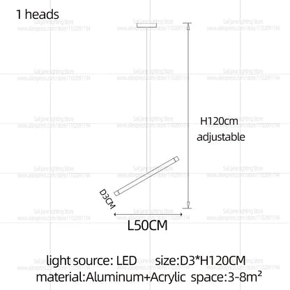 Nordic Pendant Light Modern Living Room Dining Table Lighting Lounge Hanging Restaurant Attic Chandelier Bedroom Ceiling Lamp - GlowMart