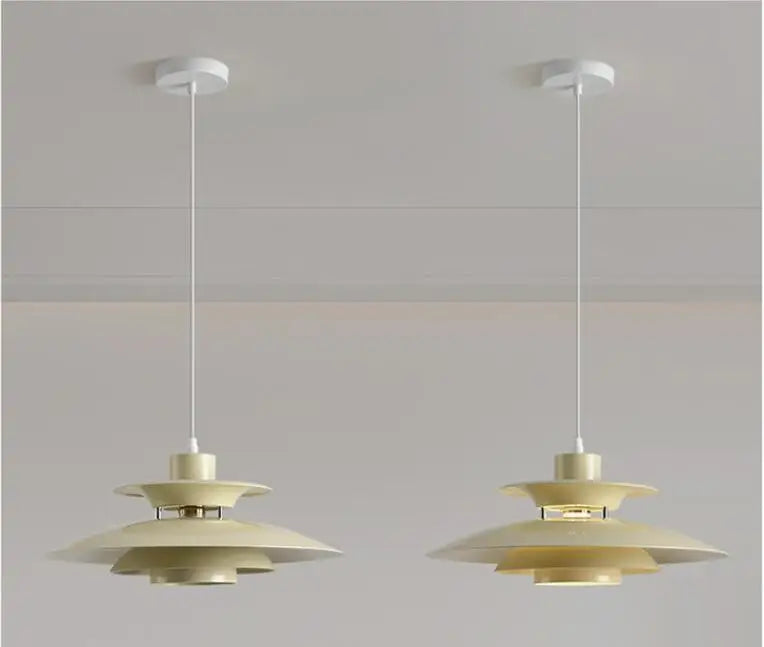 Danish Design LED Art Pendant Light Multicolor Umbrella Hanging Chandelier Living Dining Room Restaurant Lustre Pendant Lamp - GlowMart