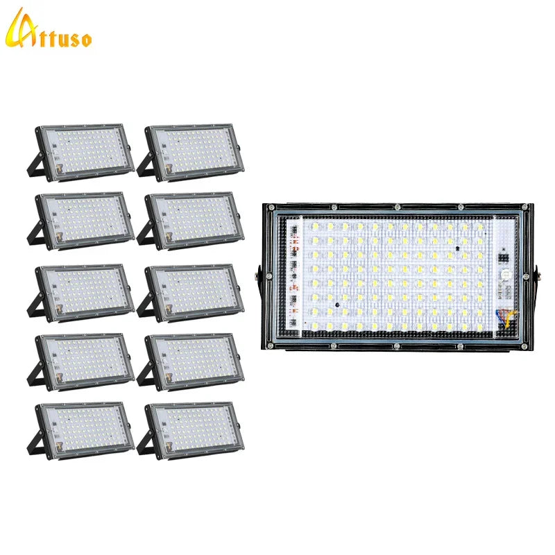 50W 100W Led Flood Light IP65 Waterproof AC 110V 220V Outdoor Floodlight Spotlight LED Reflector Street Lamp Wall Flood Lights - GlowMart