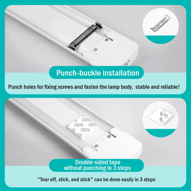 LED Light Tube Direct Plug-in Light Tube 110V 220V LED Lamp Tube Desk Work Study Shop Garage Warehouse Kitchen Cabinet Lighting - GlowMart