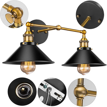 Vintage Pendant Light Loft Retro Chandelier Pendant Lamp E27 Base Industrial Hanging light Edison Home Lighting for Living Room - GlowMart