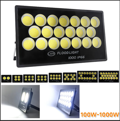 LED Flood Light AC220V 400W 500W 600W 800W IP66 Waterproof Outdoor Garden Projector Lighting Refletor Spotlight Wall Floodlight - GlowMart